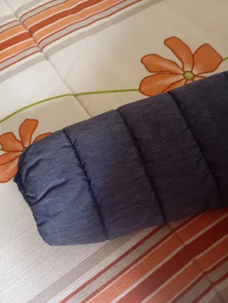 Chaquetón niño azul y naranja