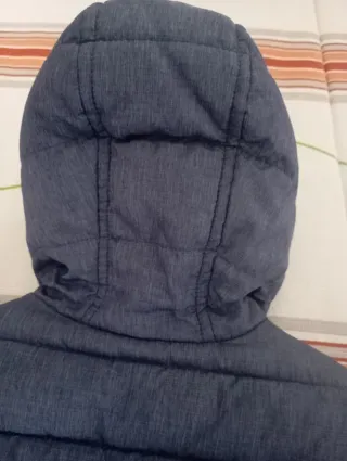 Chaquetón niño azul y naranja