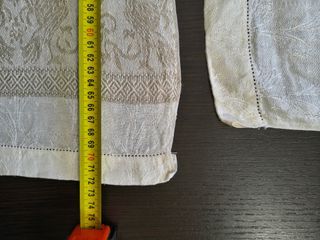 Set 2 tovagliette lino ricamate beige