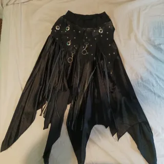 Falda Gótica New Wave Negra