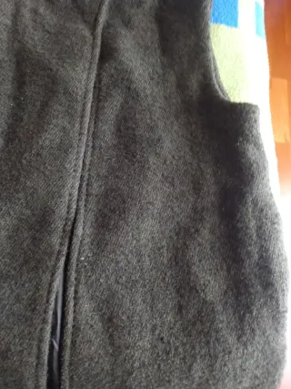 Chaleco largo Zara verde oliva