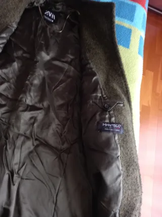 Chaleco largo Zara verde oliva