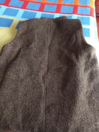 Chaleco largo Zara verde oliva