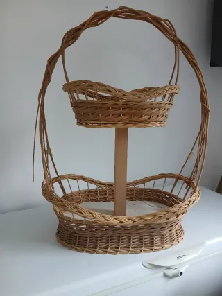 Cestas de mimbre decorativas