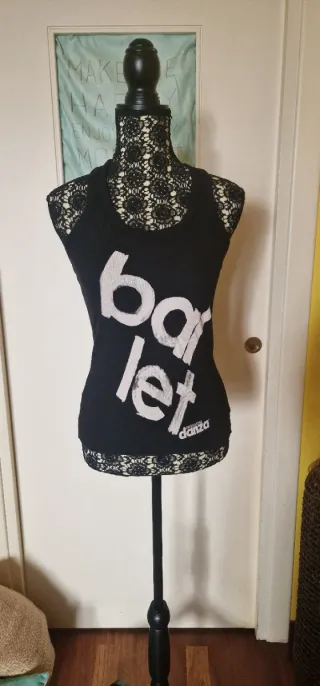 Canotta fitness Dimensione Danza nera