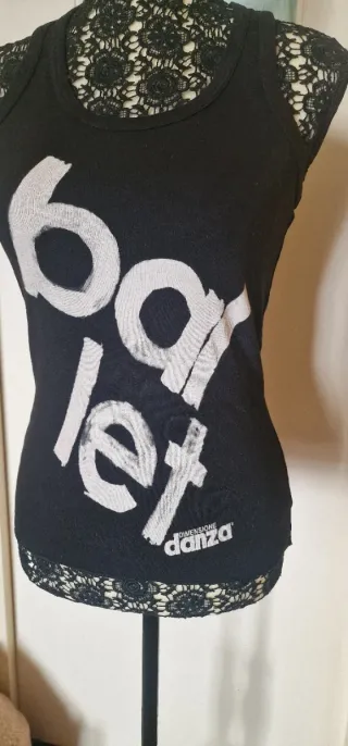 Canotta fitness Dimensione Danza nera