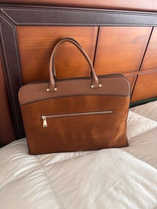 Maletín/Bandolera Marrón Piel