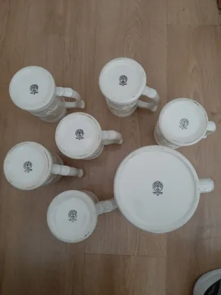 La Cartuja de Sevilla: Jarra y 6 Tazas