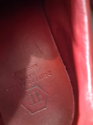 Scarpe Philipp Plein Rosse Argento