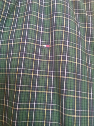 Camisa Tommy Hilfiger cuadros verde M