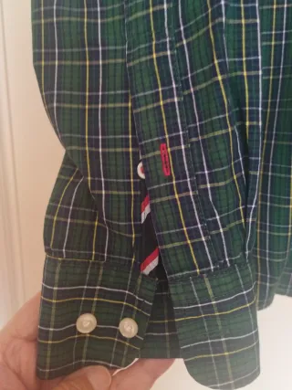 Camisa Tommy Hilfiger cuadros verde M