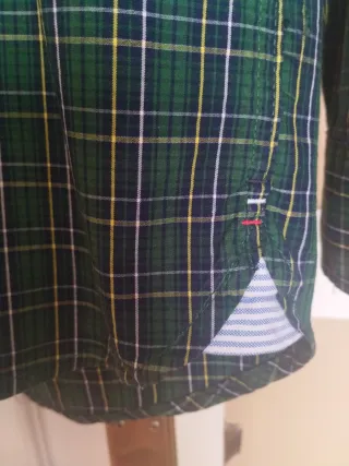 Camisa Tommy Hilfiger cuadros verde M