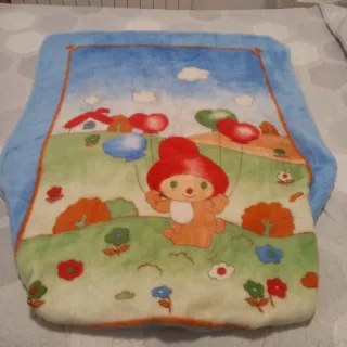 Manta de cuna infantil con dibujo, ajuste abajo