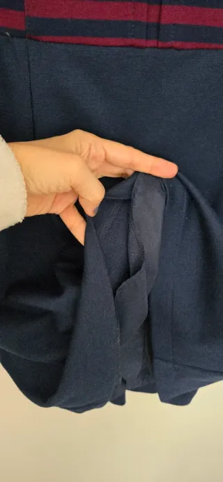 Vestido rayas azul y rojo