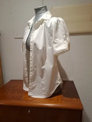 Camisa Levi's Blanca Manga Corta Mujer Talla M