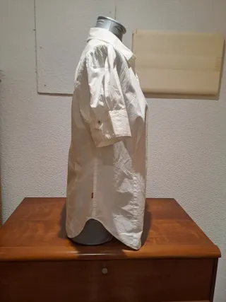 Camisa Levi's Blanca Manga Corta Mujer Talla M