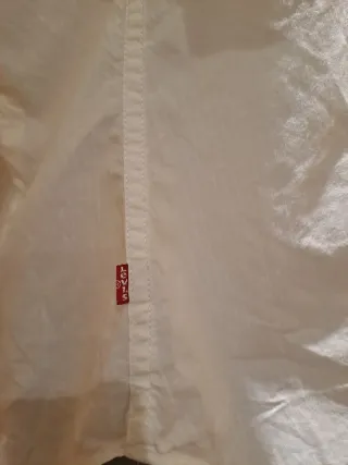 Camisa Levi's Blanca Manga Corta Mujer Talla M