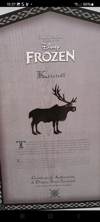 Kristoff Edizione Limitata Disney Store