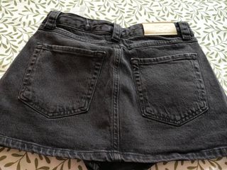 Falda pantalón vaquera negra