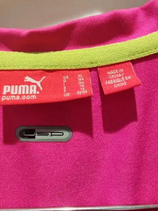 Camiseta Puma sin mangas rosa
