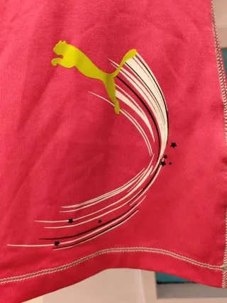 Camiseta Puma sin mangas rosa