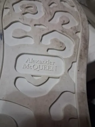 Alexander McQueen Sneakers Bianche Beige