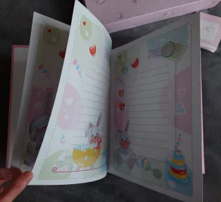 Album nascita con elefante in argento