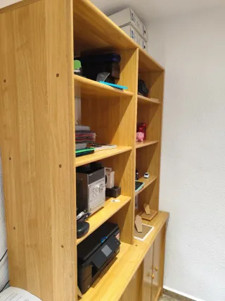 Mueble Estantería Madera con Puertas