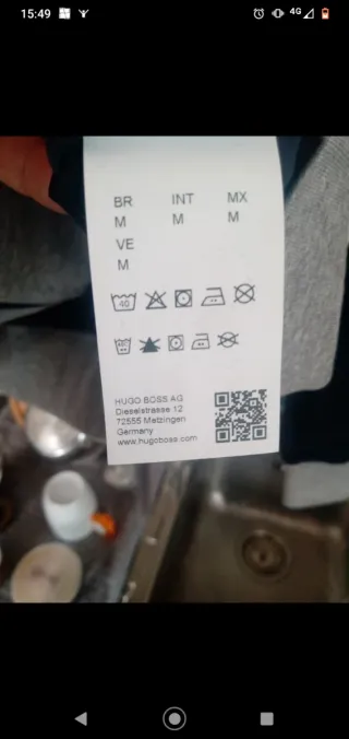 Felpa Hugo Boss Uomo Blu Taglia M Nuova