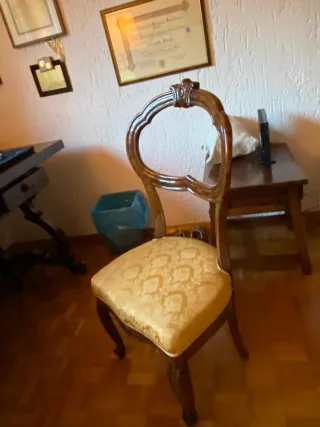 Set arredo Luigi XV tessuto e legno