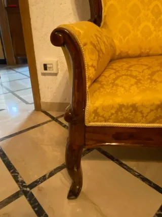 Set arredo Luigi XV tessuto e legno