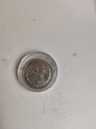 Moneda 1 Peso Plata México 50 X 100