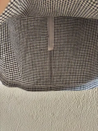 Falda cuadros blanco y negro talla S