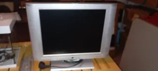 TV 20 pulgadas plata y negro