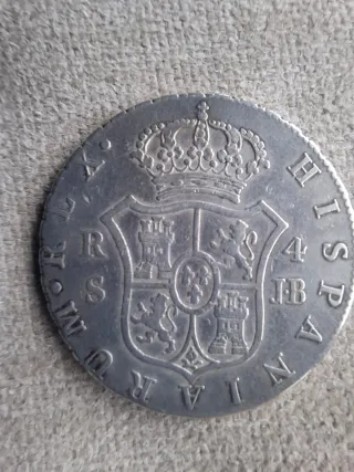 4 reales 1828.