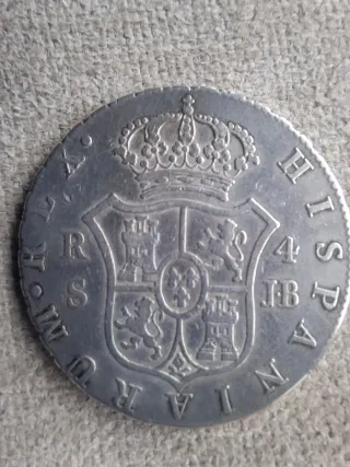 4 reales 1828.