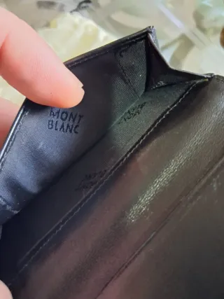 Montblanc Portafoglio Nero e Beige