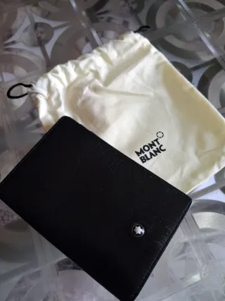 Montblanc Portafoglio Nero e Beige