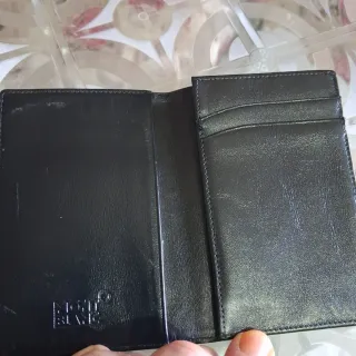 Montblanc Portafoglio Nero e Beige