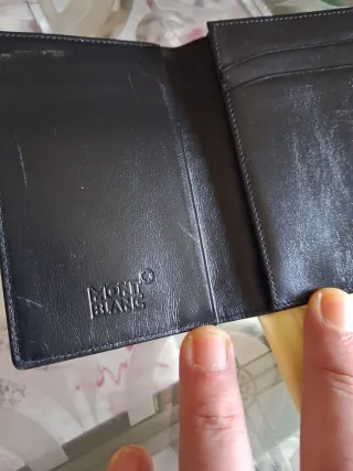 Montblanc Portafoglio Nero e Beige