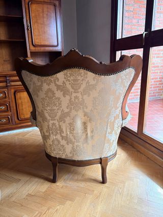 Butaca Luis XV tapizada
