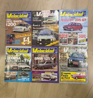 Lote revistas antiguas de coches 1983 / 1984