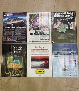 Lote revistas antiguas de coches 1983 / 1984