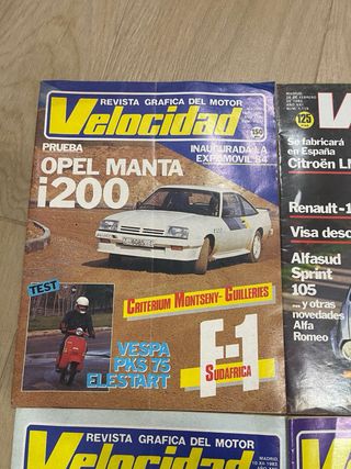 Lote revistas antiguas de coches 1983 / 1984
