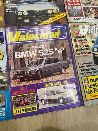 Lote revistas antiguas de coches 1983 / 1984