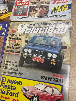 Lote revistas antiguas de coches 1983 / 1984