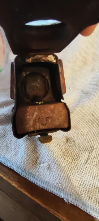 Lámpara antigua bicicleta