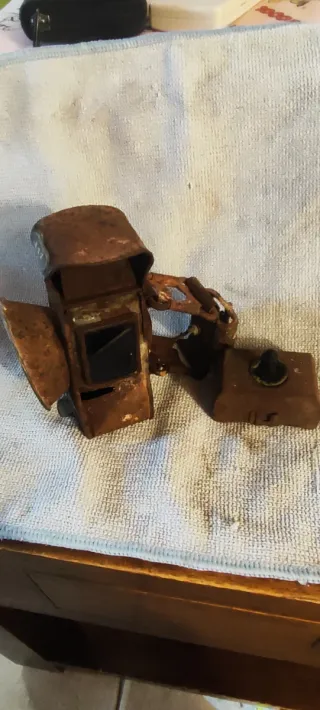 Lámpara antigua bicicleta