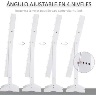 Espejo Joyero Blanco con Luces LED