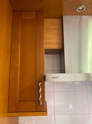 Muebles de cocina de madera y metal